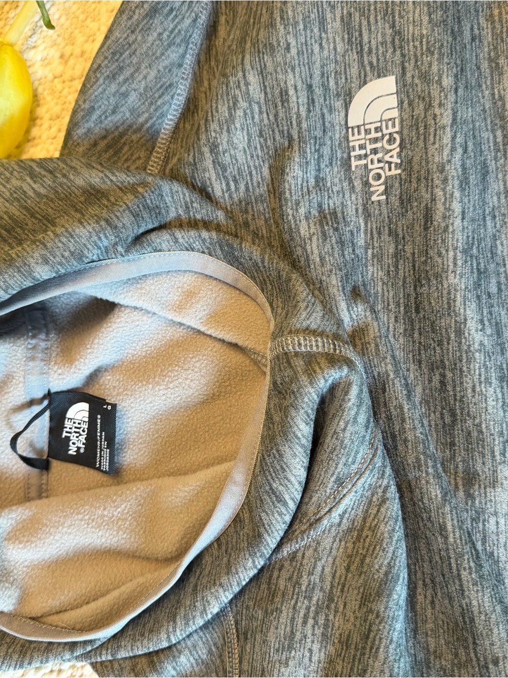 The North Face Women's Gray Pullover Hoodie with Kangaroo Pocket - Picture 10 of 11